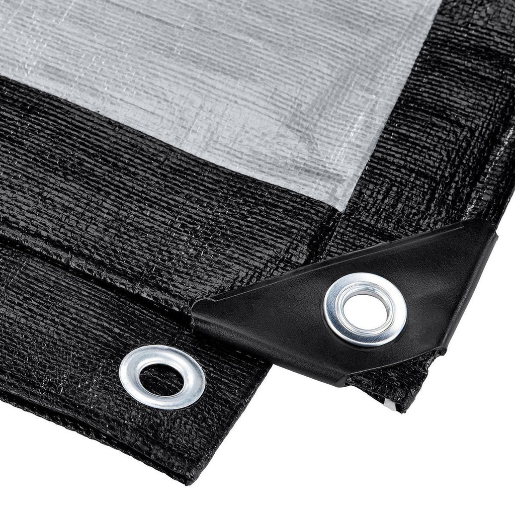 30 ft. x 40 ft. Silver and Black Weather-Resistant Tarp N143