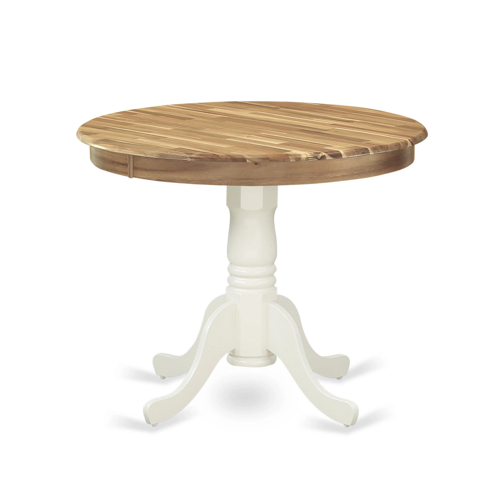 Antique Round Acacia Wood Dining Table J626253