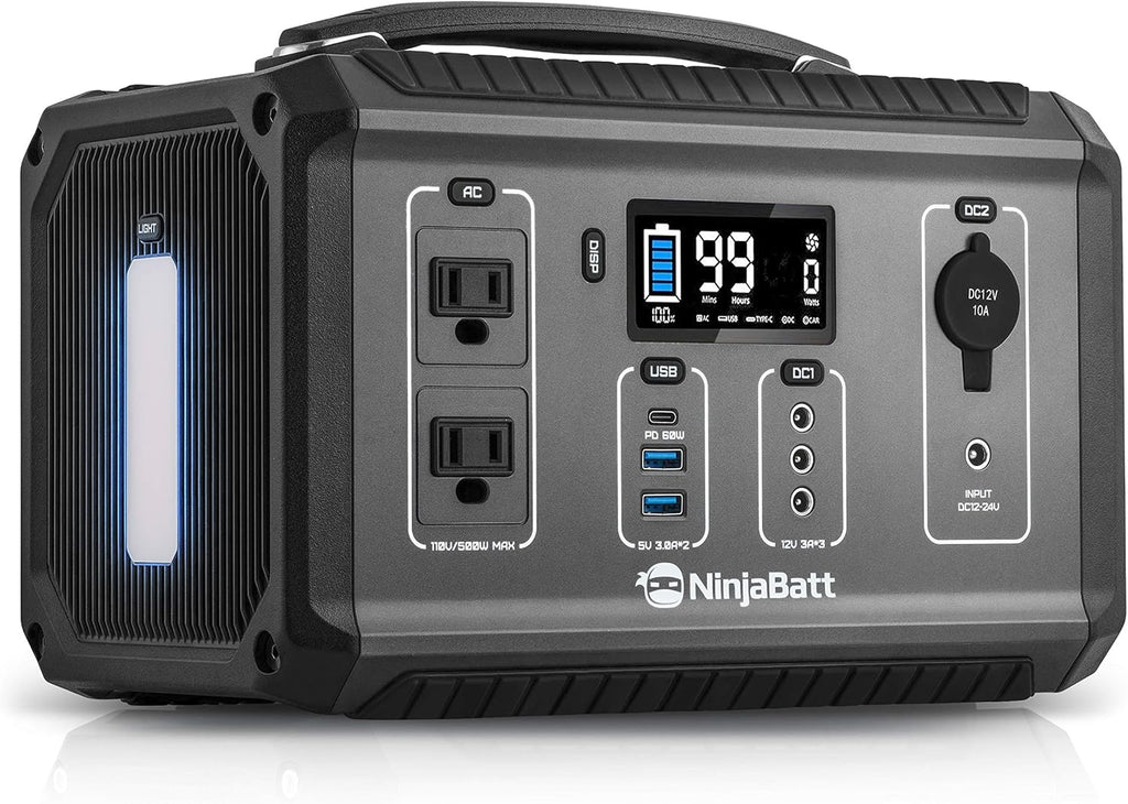 280Wh Portable Power Station with 110V/300W AC Outlets G61723