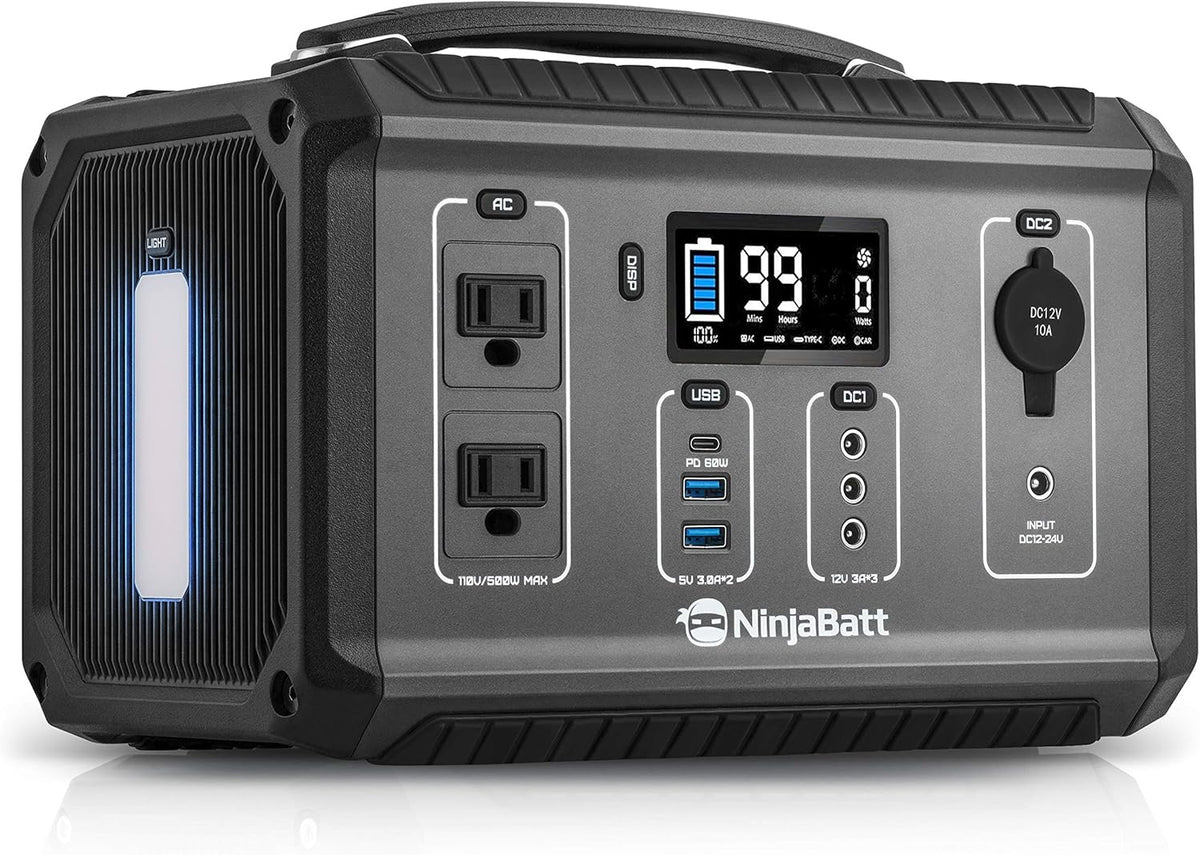 280Wh Portable Power Station with 110V/300W AC Outlets G61723