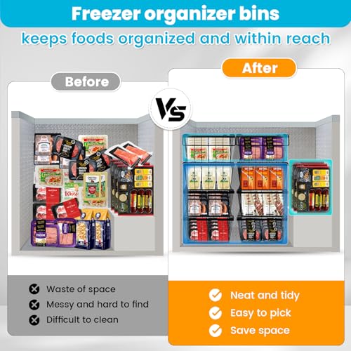 3 Pack Stackable Freezer Organizer Bins T7986