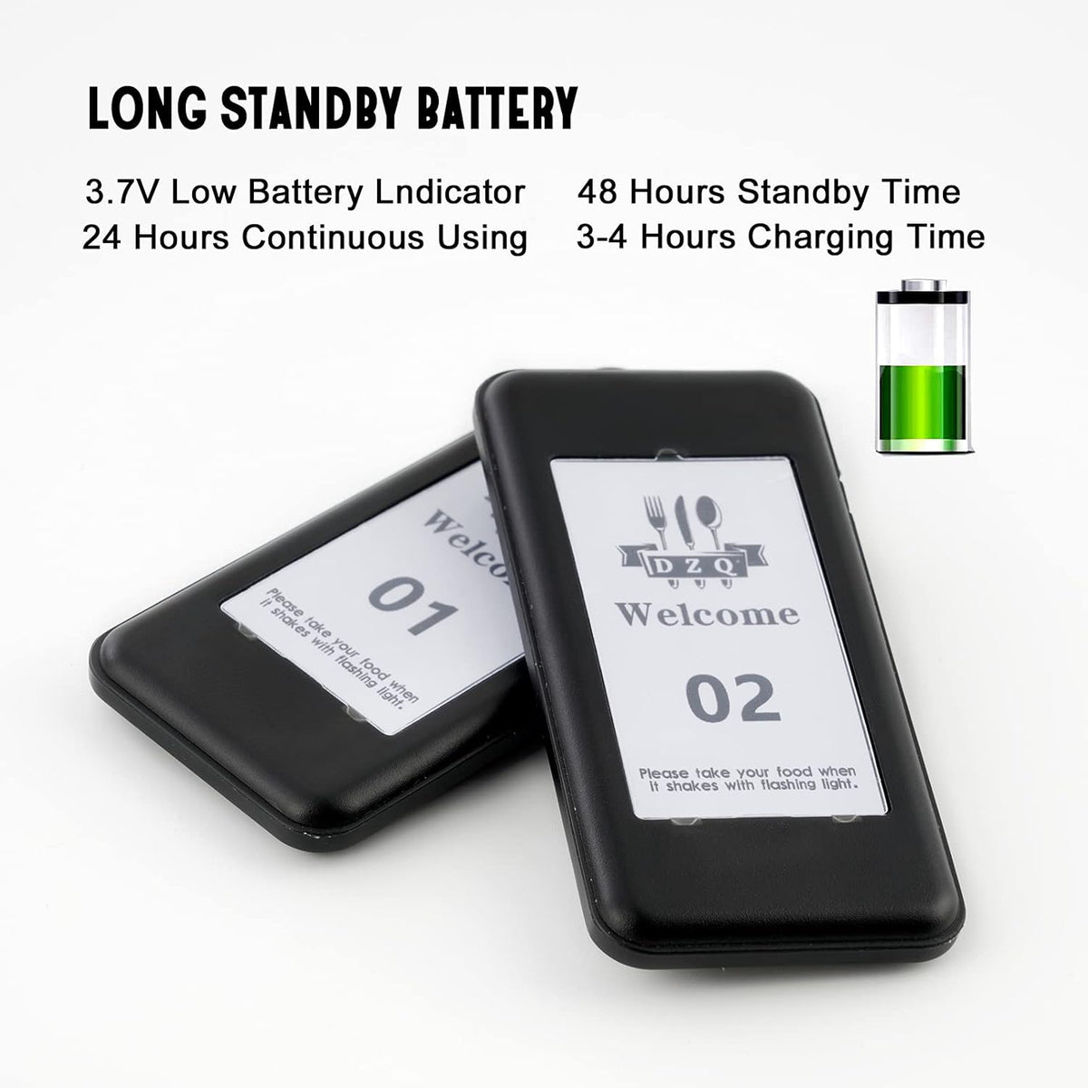 Wireless Calling System with 16 Pagers Z68188