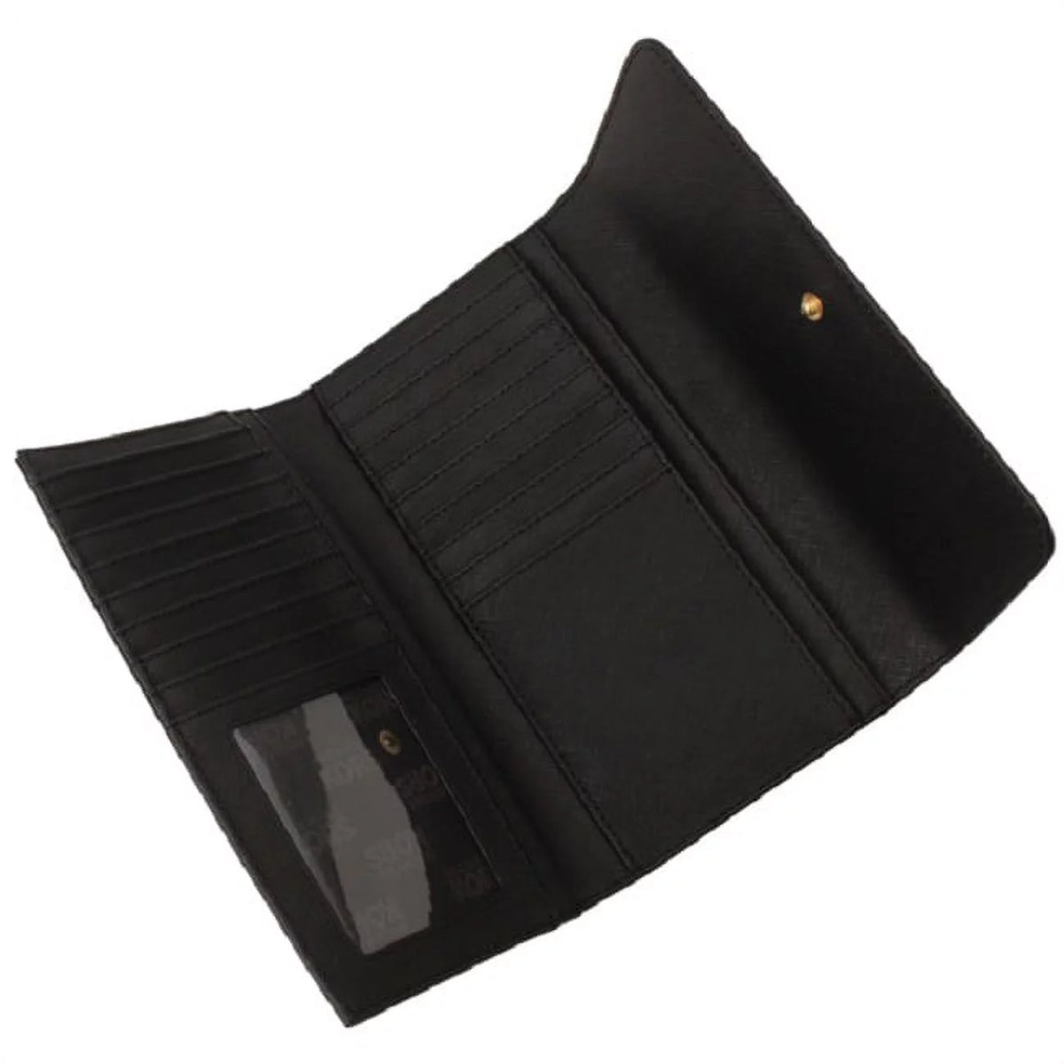 Black Trifold Leather Wallet F7353