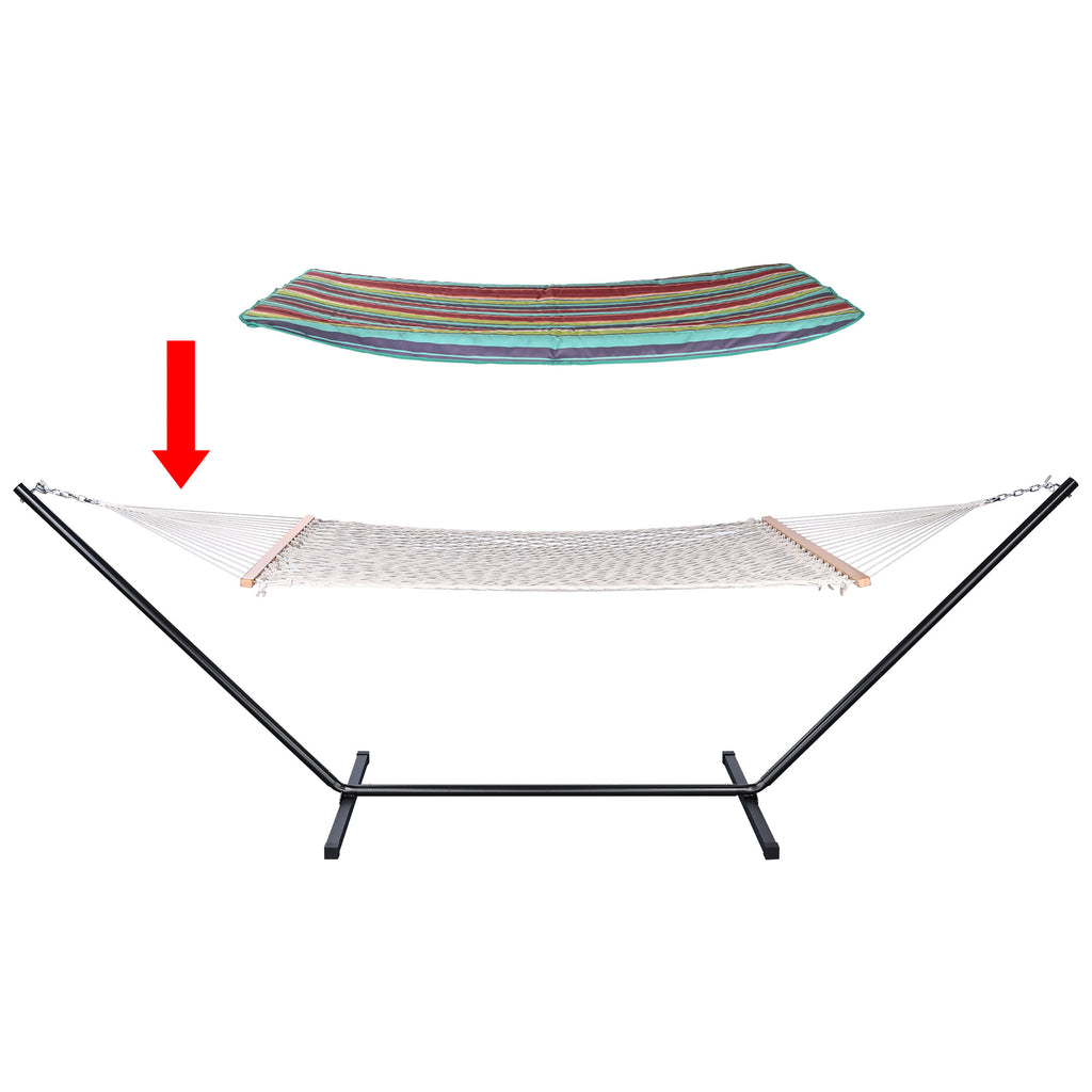 2 Person Hammock with Stand, 500Lbs, with Carrying Case W7451