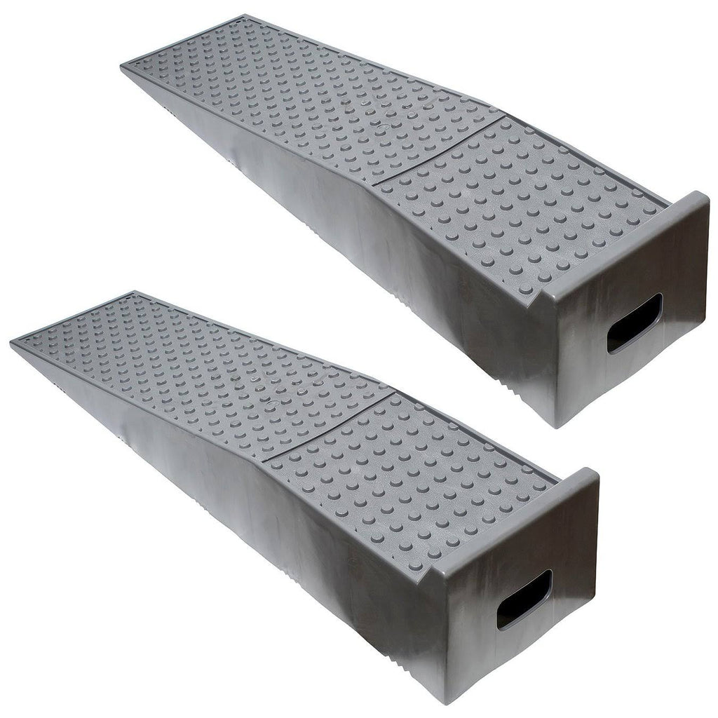 Vehicle Service Ramp Set 6.6 inch Lift 5 Ton Truck Ramps, 2 Pack N570