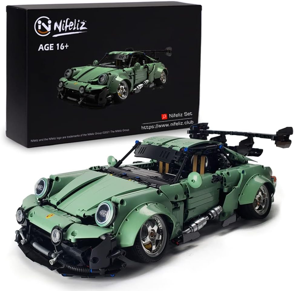 1:8 Scale Retro Car Building Blocks Set 2435 Pcs N655080