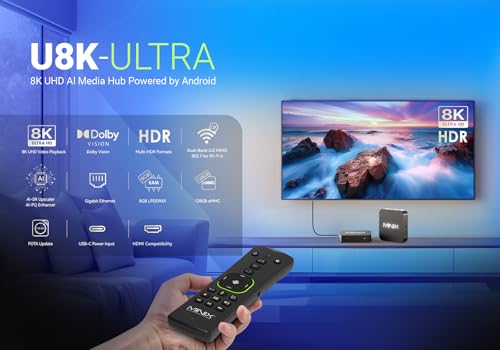 8K Android Media Player with 8GB RAM 128GB eMMC N22774