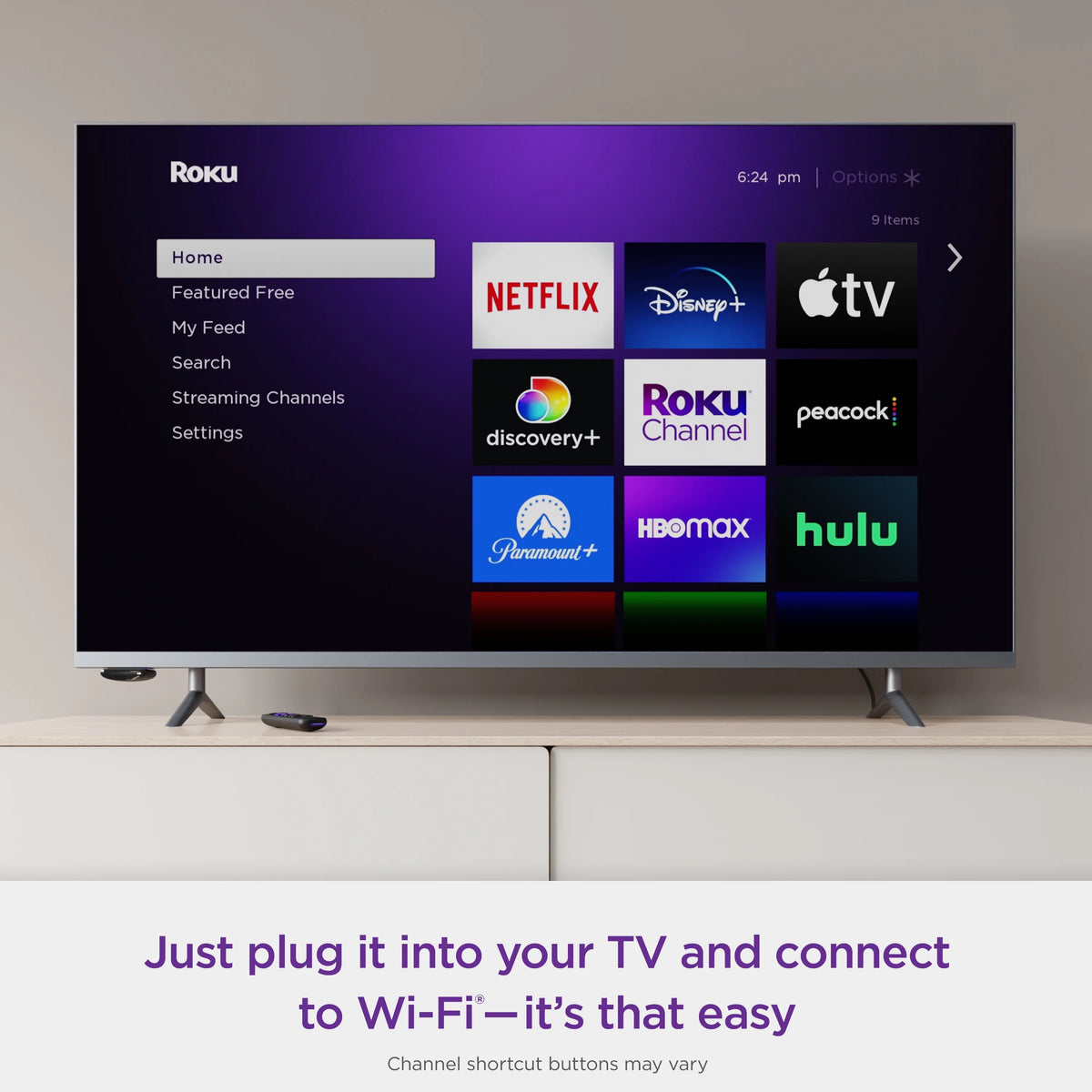 HD Streaming Media Player with HDMI Cable and Remote P83028
