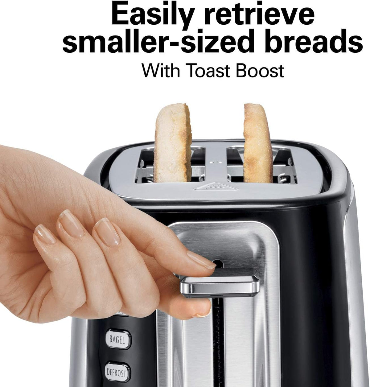 4-Slice Toaster with Long-Slots, Stainless Steel A6796