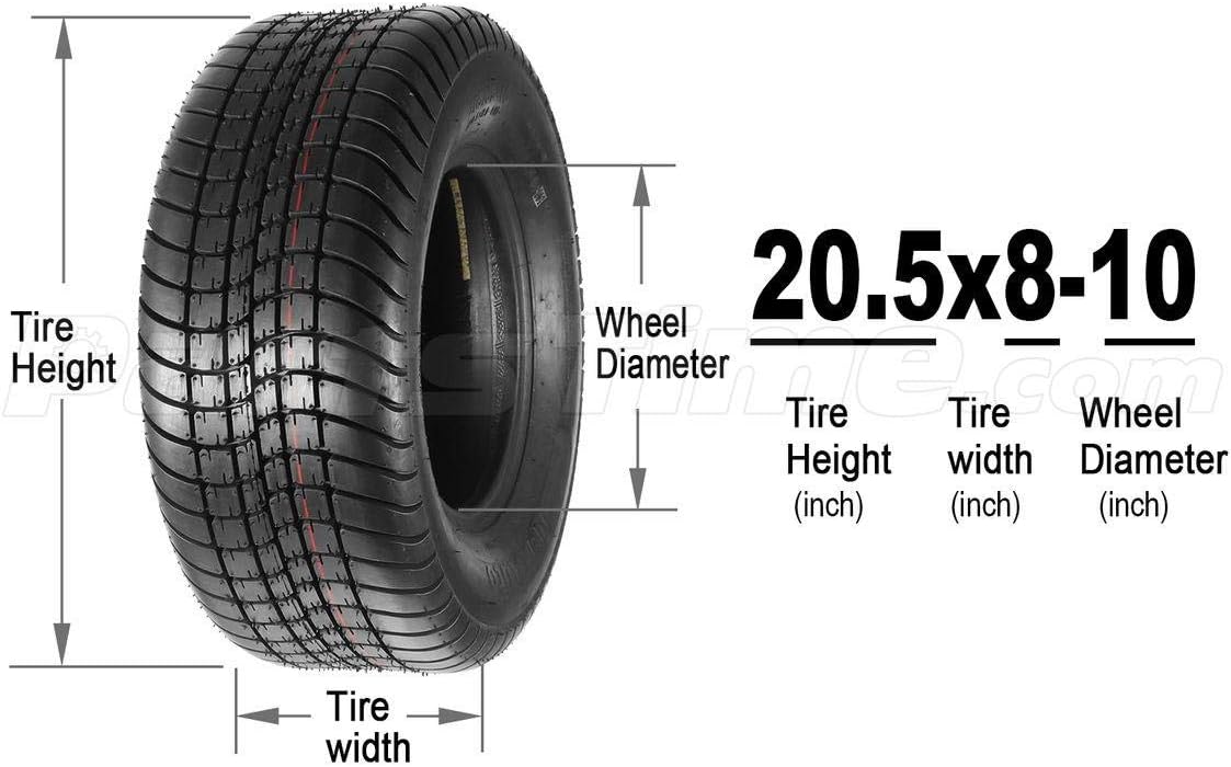 20.5x8-10 6PR Load Range C Trailer Tires, Set of 2 A144