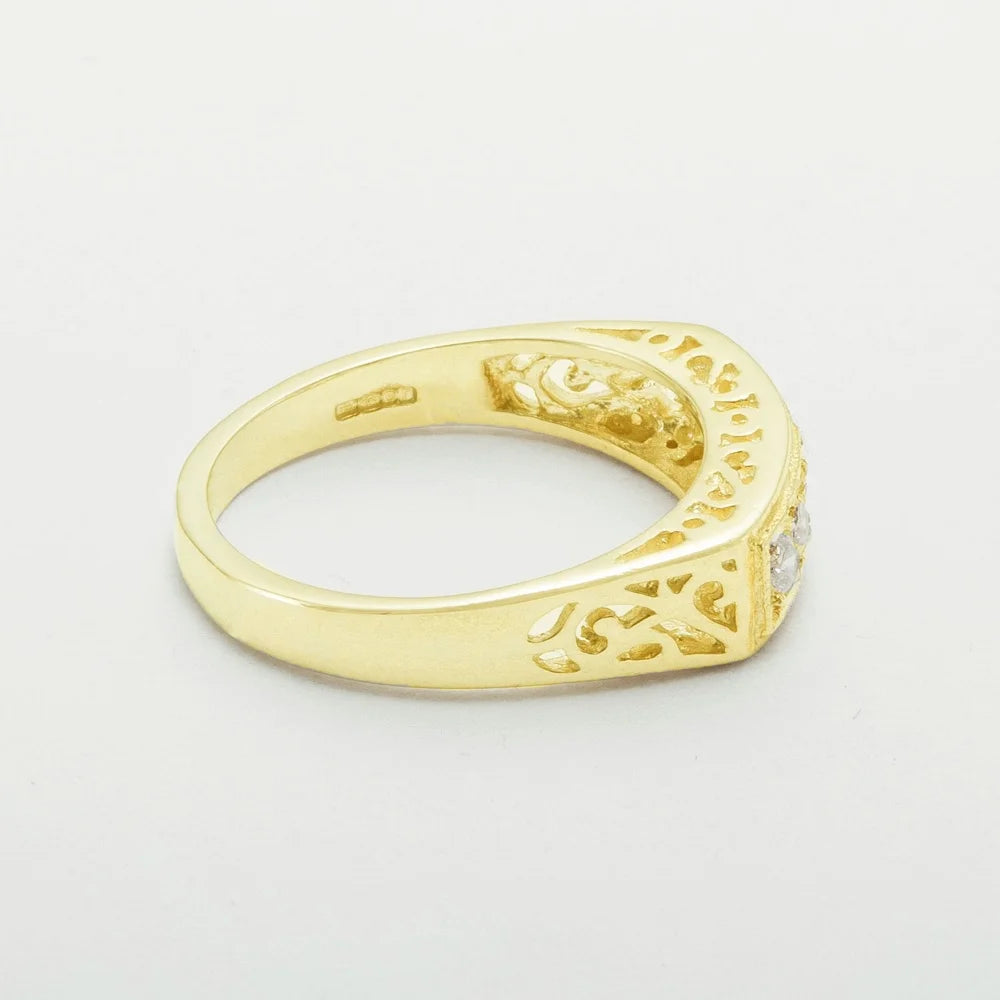 9k Yellow Gold Diamond Eternity Ring Q382