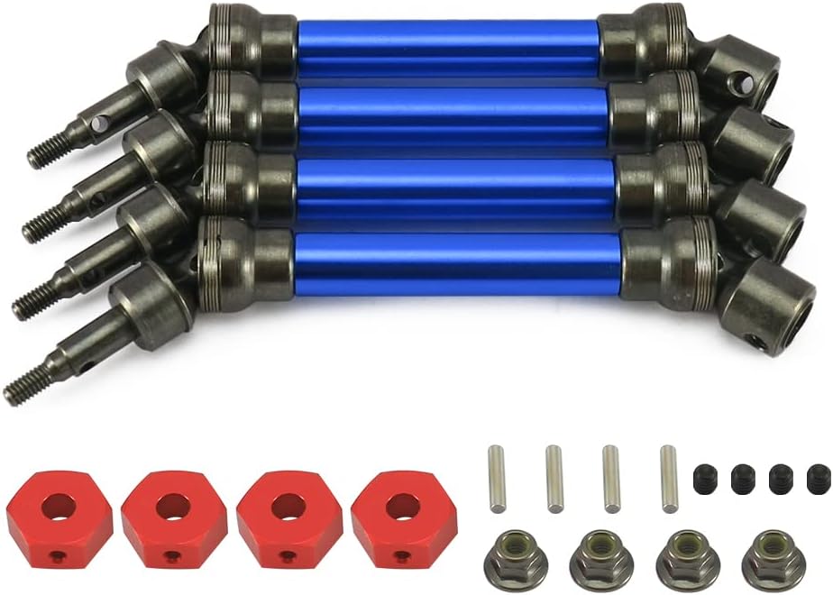 Blue 4X Front/Rear Drive Shaft Set for 1/10 Monster Truck N286