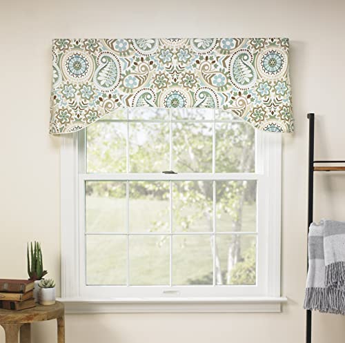 Latte Lined Arched Valance, 50 by 17-Inch B7253