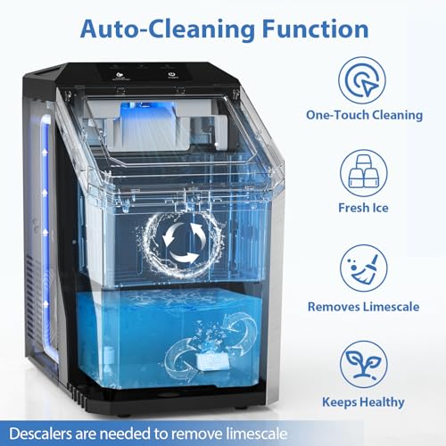 Silver Nugget Ice Maker Countertop, 55lbs/Day, Self-Cleaning K5404