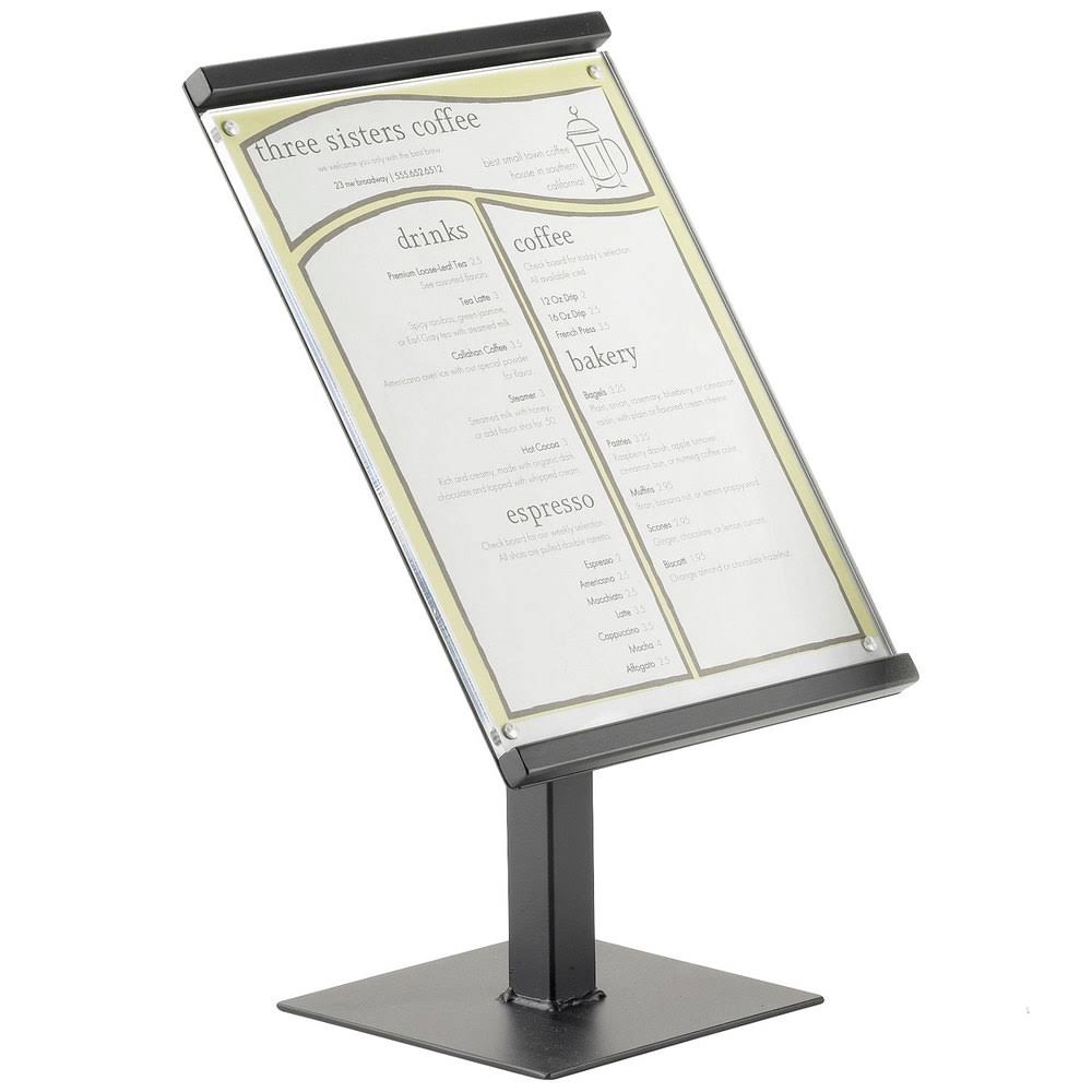 Black Metal Magnetic Sign Display T82848
