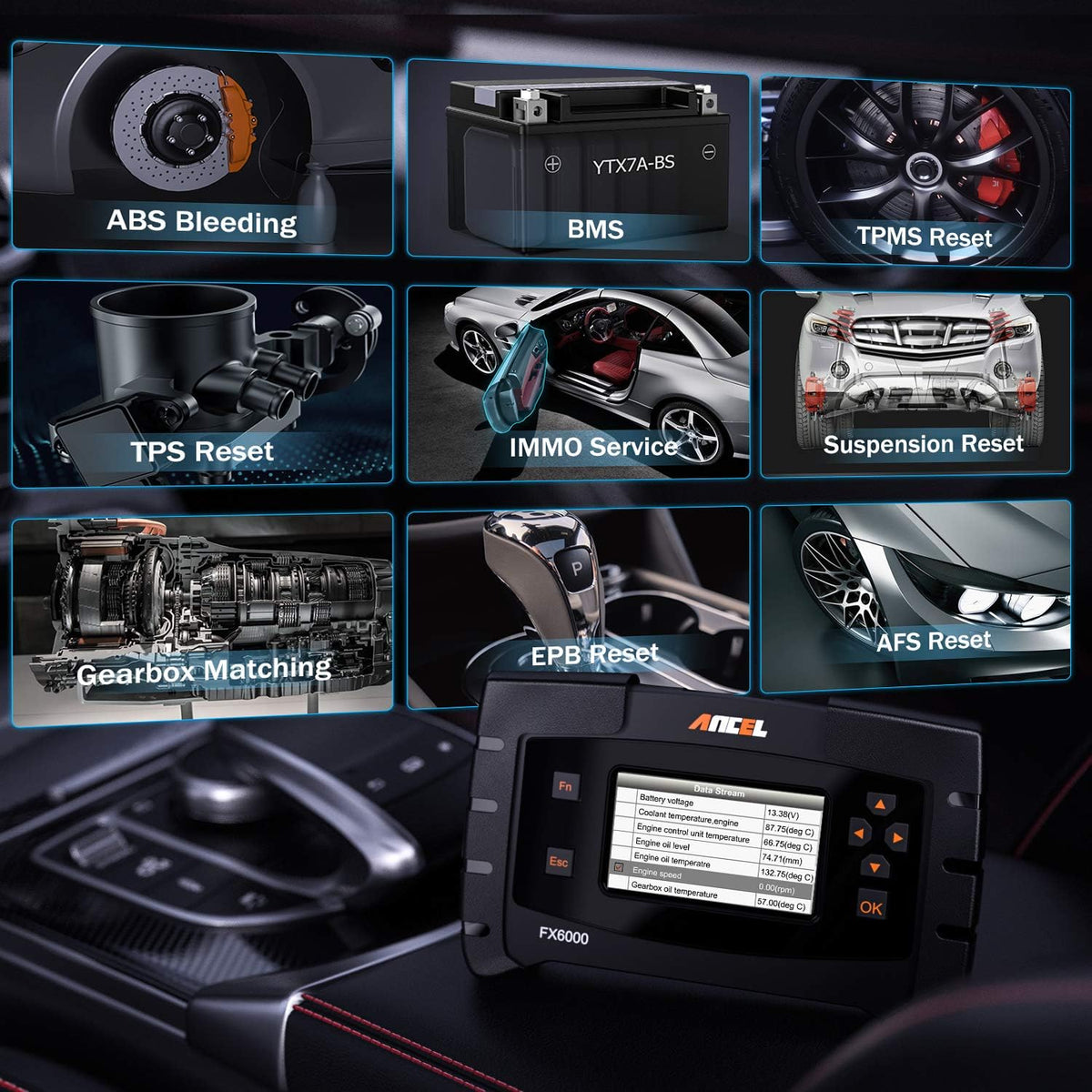 OBD2 Scanner with All System Diagnostic Scan Tool H29156