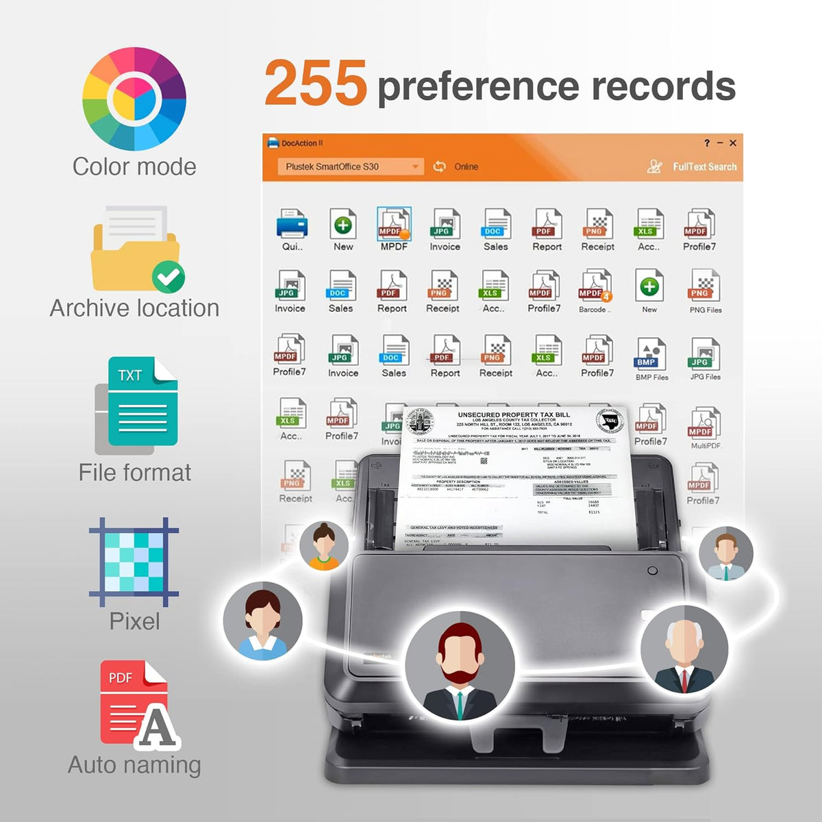 A3 Duplex Document Scanner with 100-page Auto Document Feeder B799