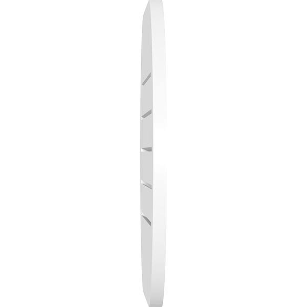 Horizontal Round Ended Surface Mount PVC Gable Vent F36790