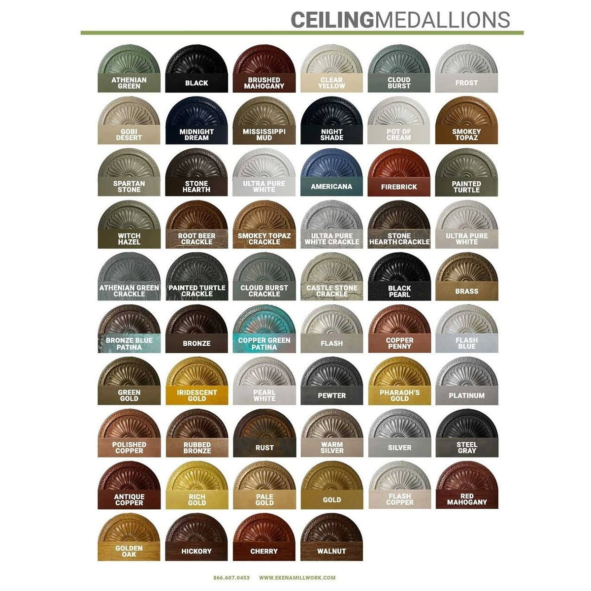 12x22OD x 1 3/4x22P Ceiling Medallion H5256