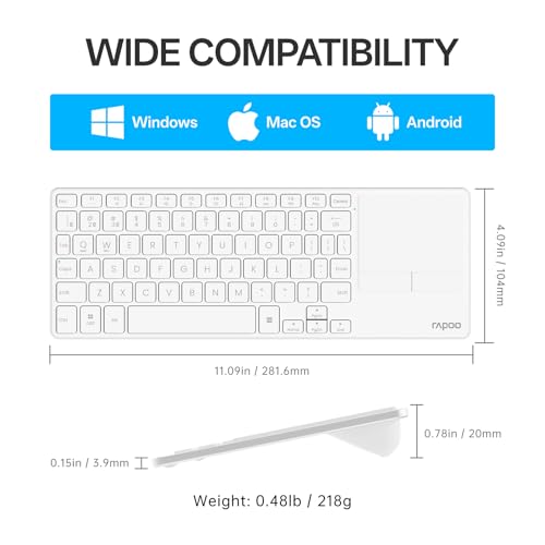 Portable Wireless Keyboard with Touchpad Z396