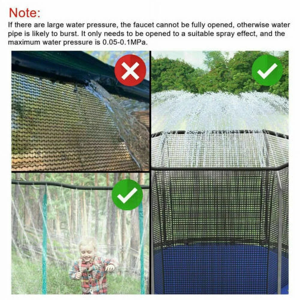 39Ft/49Ft Trampoline Sprinkler Water Toy A6684