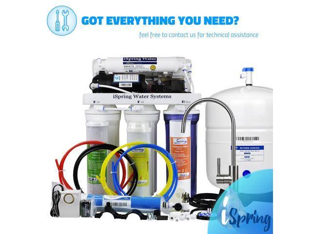 100GPD 5 Stage Reverse Osmosis Water Filter System J876472