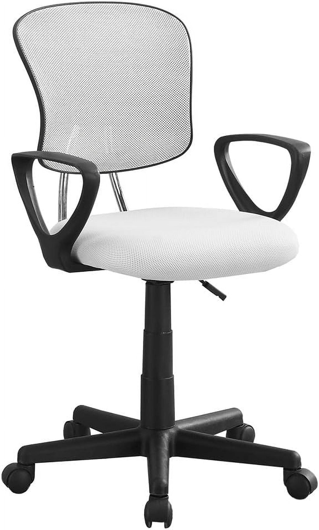 White Black Mesh Ergonomic Swivel Office Chair D136