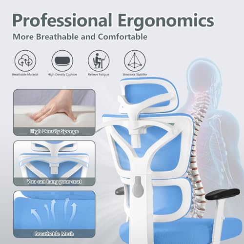 Black Ergonomic High Back Reclining Mesh Office Chair M596727