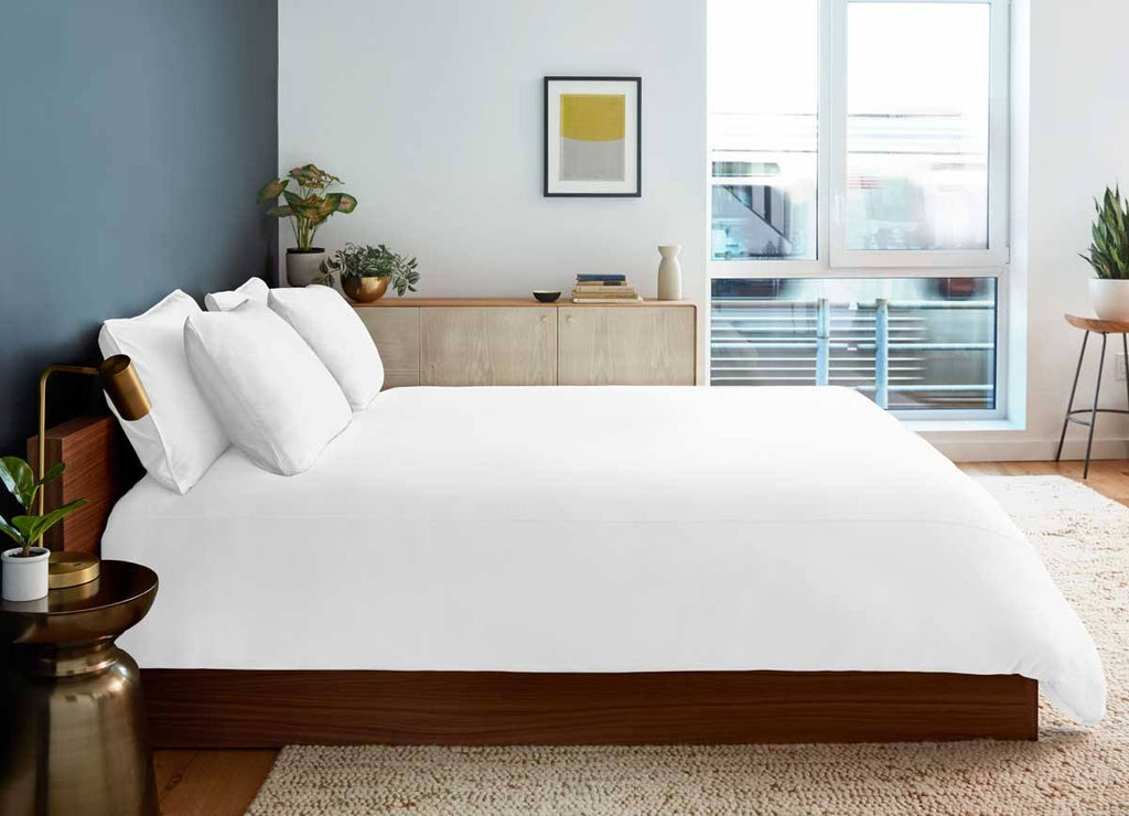 Bright White King/California King Polyester Bedding Set X348664