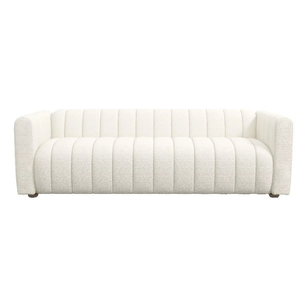 Cream Boucle Fabric Couch Q365026