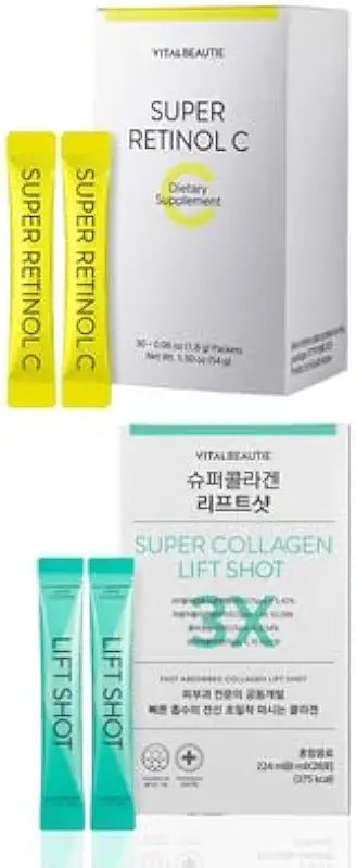 Retinol C Powder Skincare Supplement 30 Packets Collagen B372