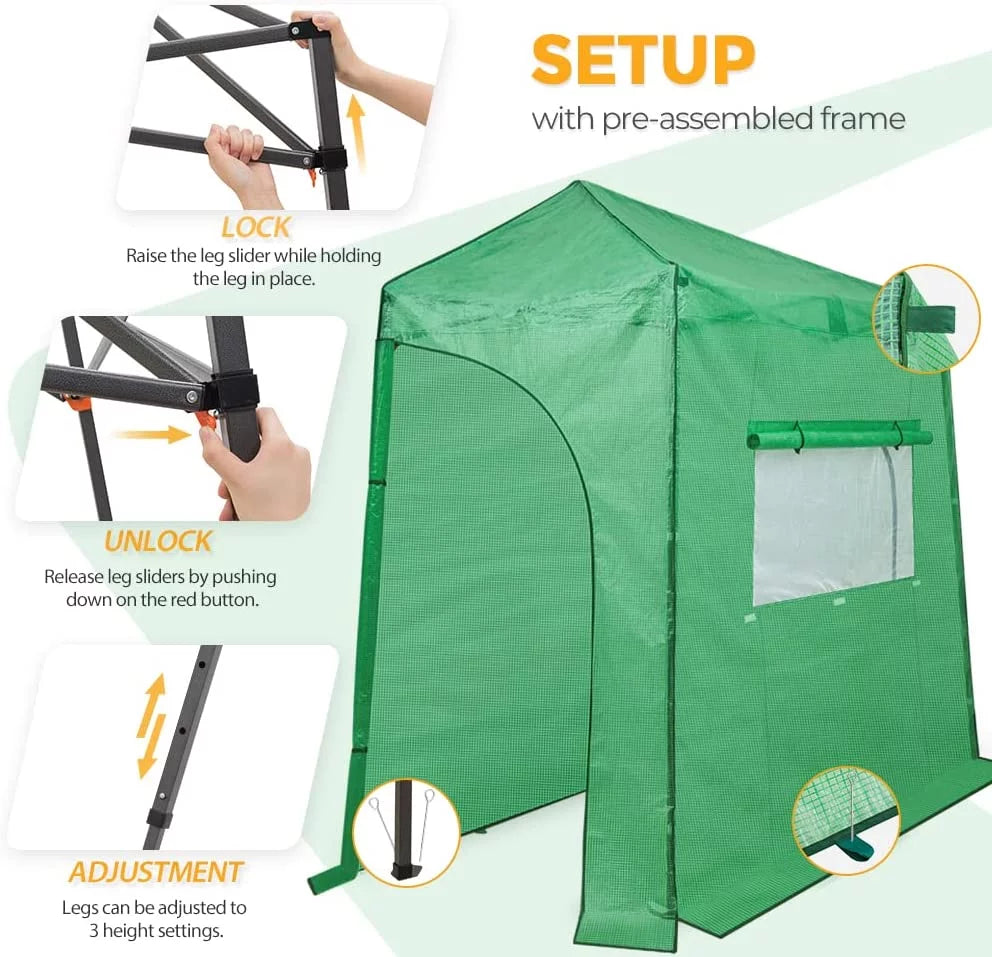 10'x 5' Portable Pop-up Greenhouse N888