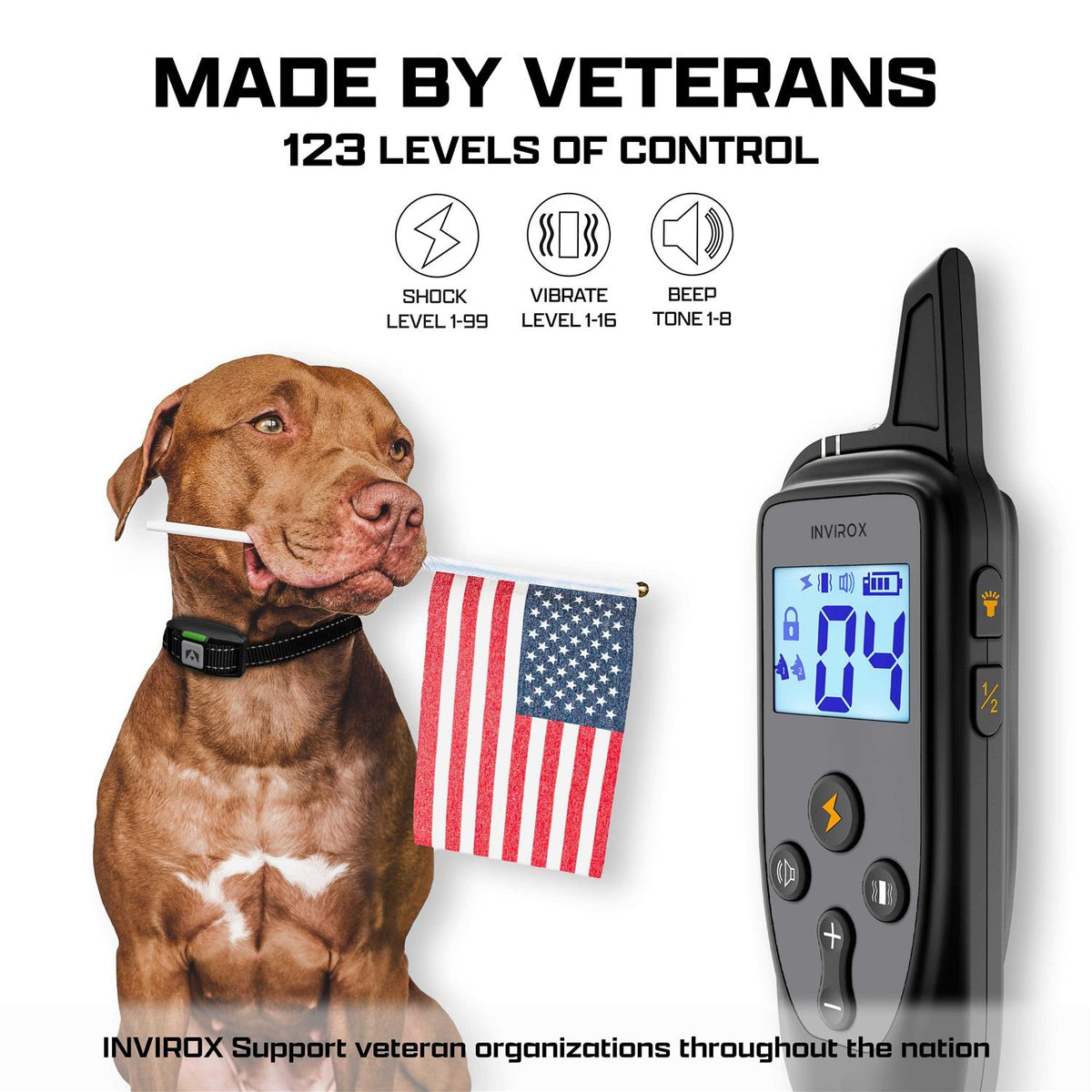 Dog Shock Collar 123 Levels Dog Training Collar P170