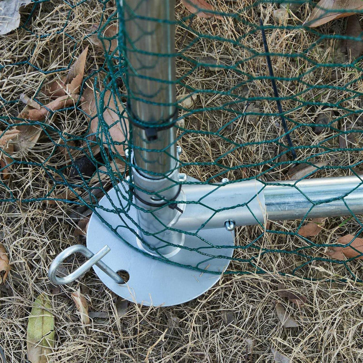 Large Metal Chicken Coop with Run Waterproof Cover I397633