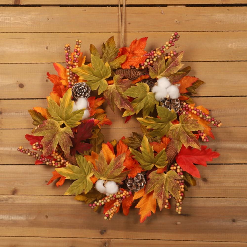 Cotton Berries Wreath C372
