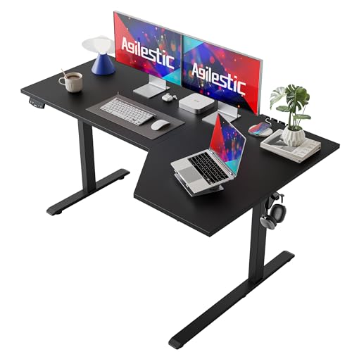 L-Shaped 55 Inches Height Adjustable Electric Standing Desk D40953