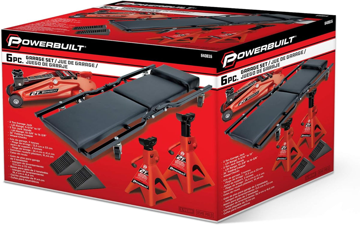 6 Piece Car Jack and Garage Creeper Service Set I6952