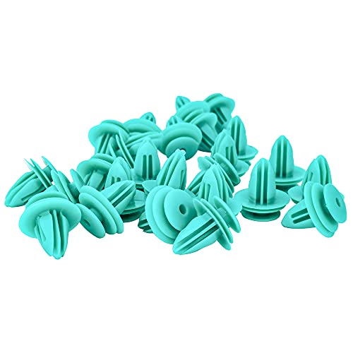 30x Nylon 8mm Door Panel Push Clips with Seal B90353