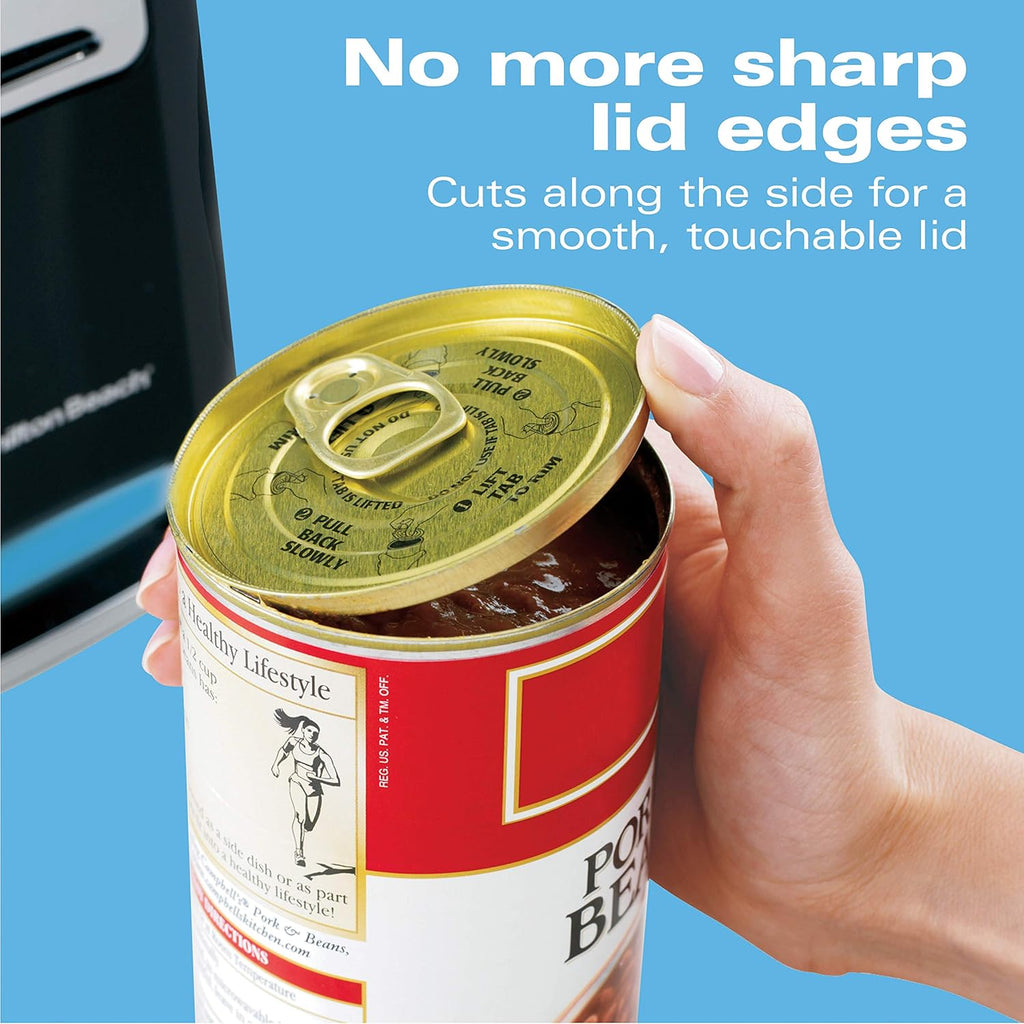 Smooth Edge Electric Automatic Kitchen Can Opener and Soft-Handled Manual Can Opener J666