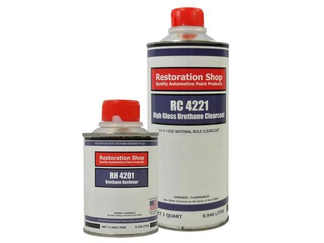 White Urethane Basecoat Clearcoat Car Auto Paint Quart Q4312