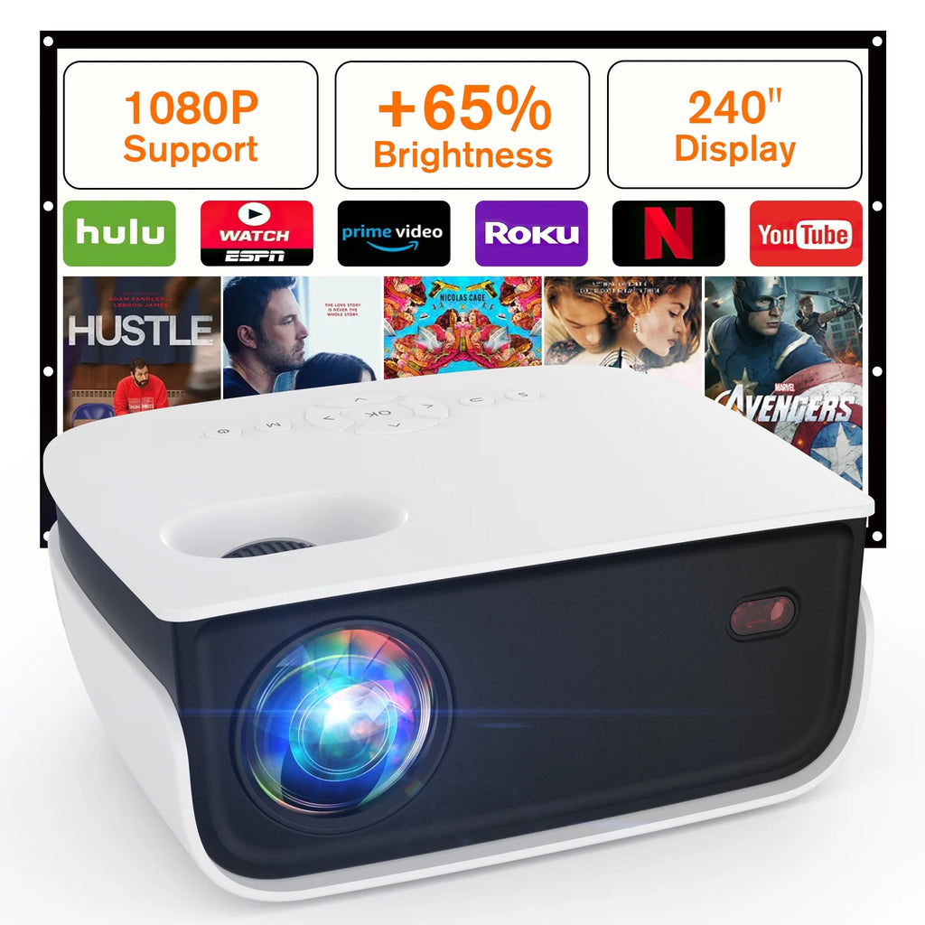 Mini Projector 720P Portable Full HD Home Theater Projector G4098