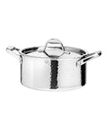 Hammered Stainless Steel Tri-Ply Stock Pot with Lid R7910