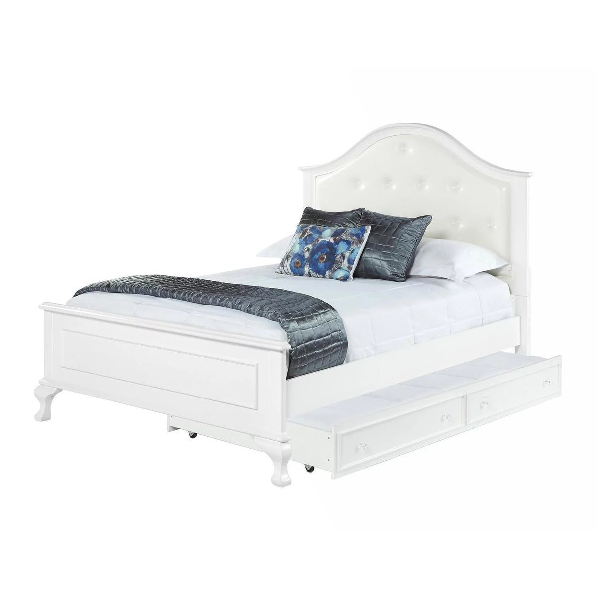 White 4 Piece Twin Kids Bedroom Set U96960