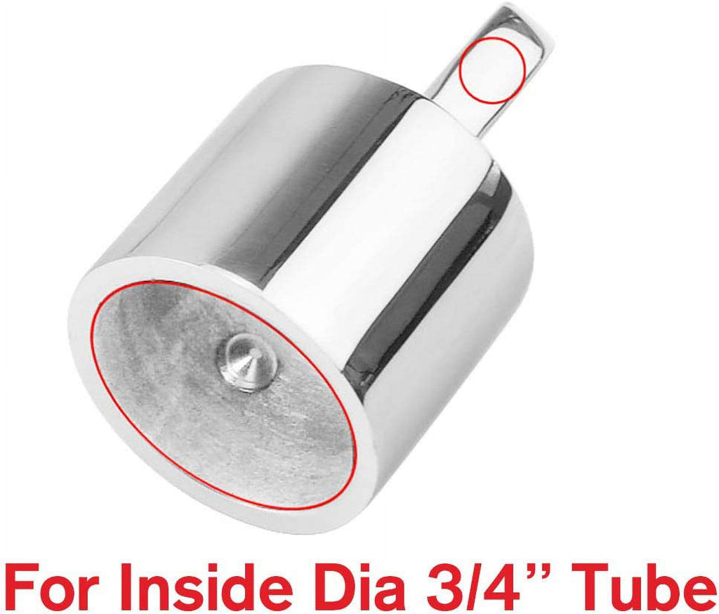 2 PCS 3/4'' Bimini Top Caps Tube Canopy Hardware, Eye End Top Fitting Marine 316 Stainless Steel F5952