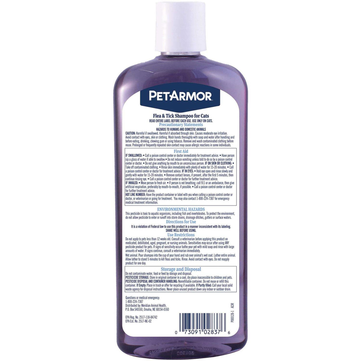 Flea & Tick Shampoo for Cats Coconut Berry Scent T2698
