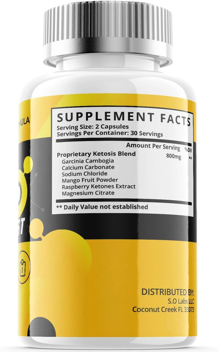 120 Capsules Keto Dietary Supplement P57418