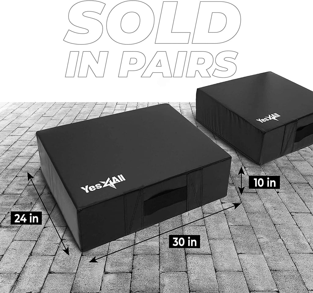 Black Weightlifting Drop Pads Pair C73516