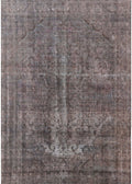 Gunmetal Gray Rectangle Oriental Area Rug R694217