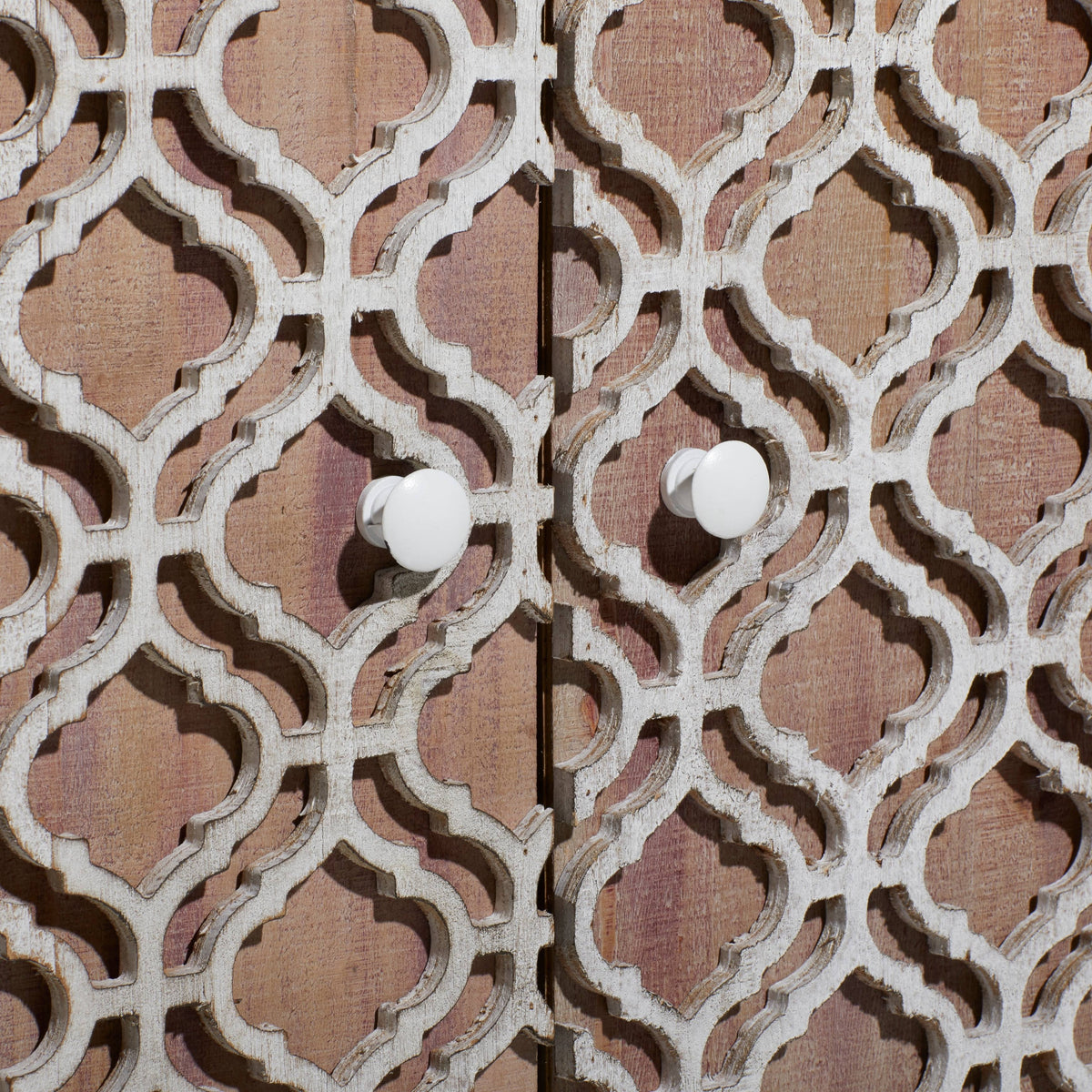 Brown Rustic Lattice Cabinet C642634