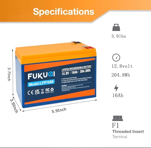 12V 20Ah LiFePO4 Lithium Battery Z85050